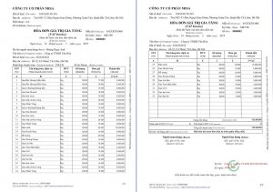 hóa đơn điện tử nhiều trang